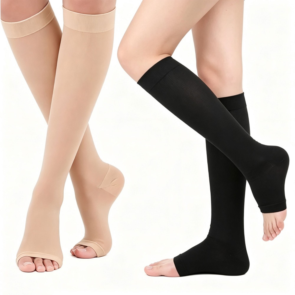 جوارب ضاغطة بدون أصابع، دعم طب - مراجعة Compression Sock Medical وسعره